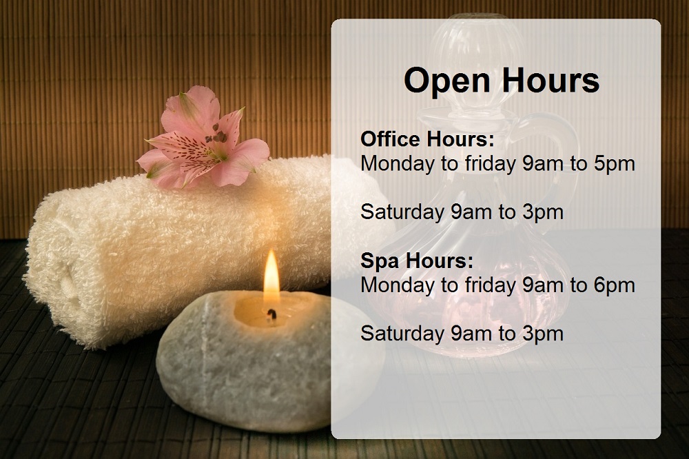 Spa - Open Hours